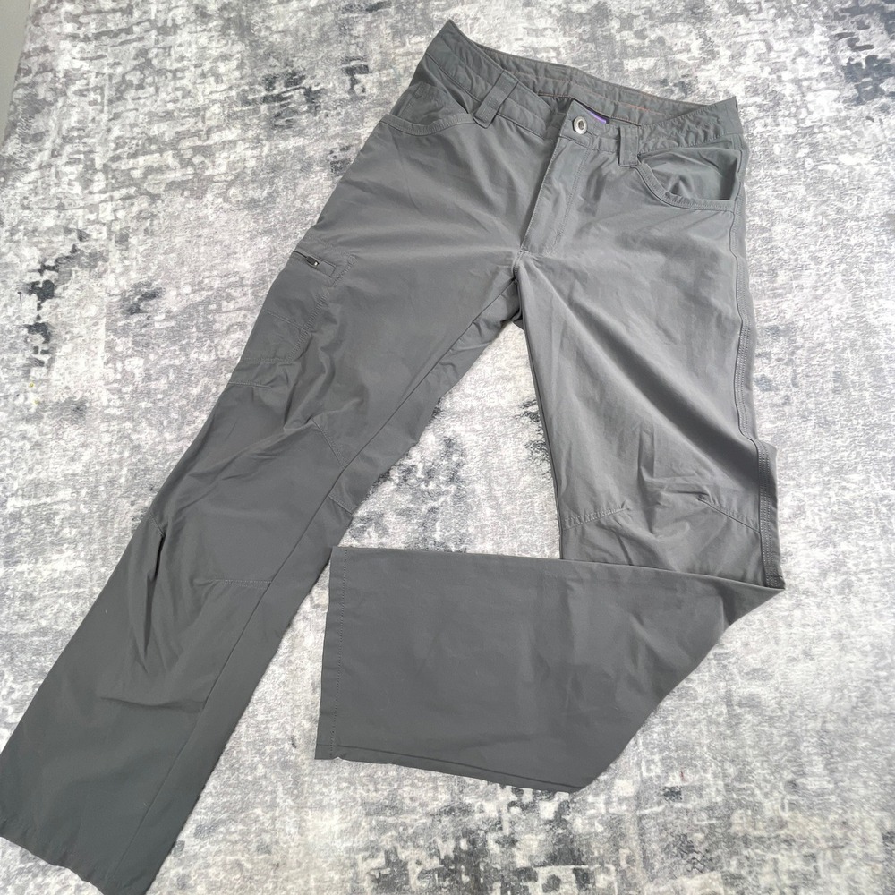 Patagonia Mens 28 Quandry Pants Solid Grey Hiking Technical UPF 40+ Trekking